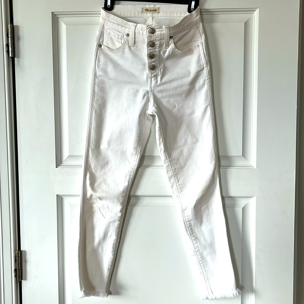 Madewell white jeans, size 25